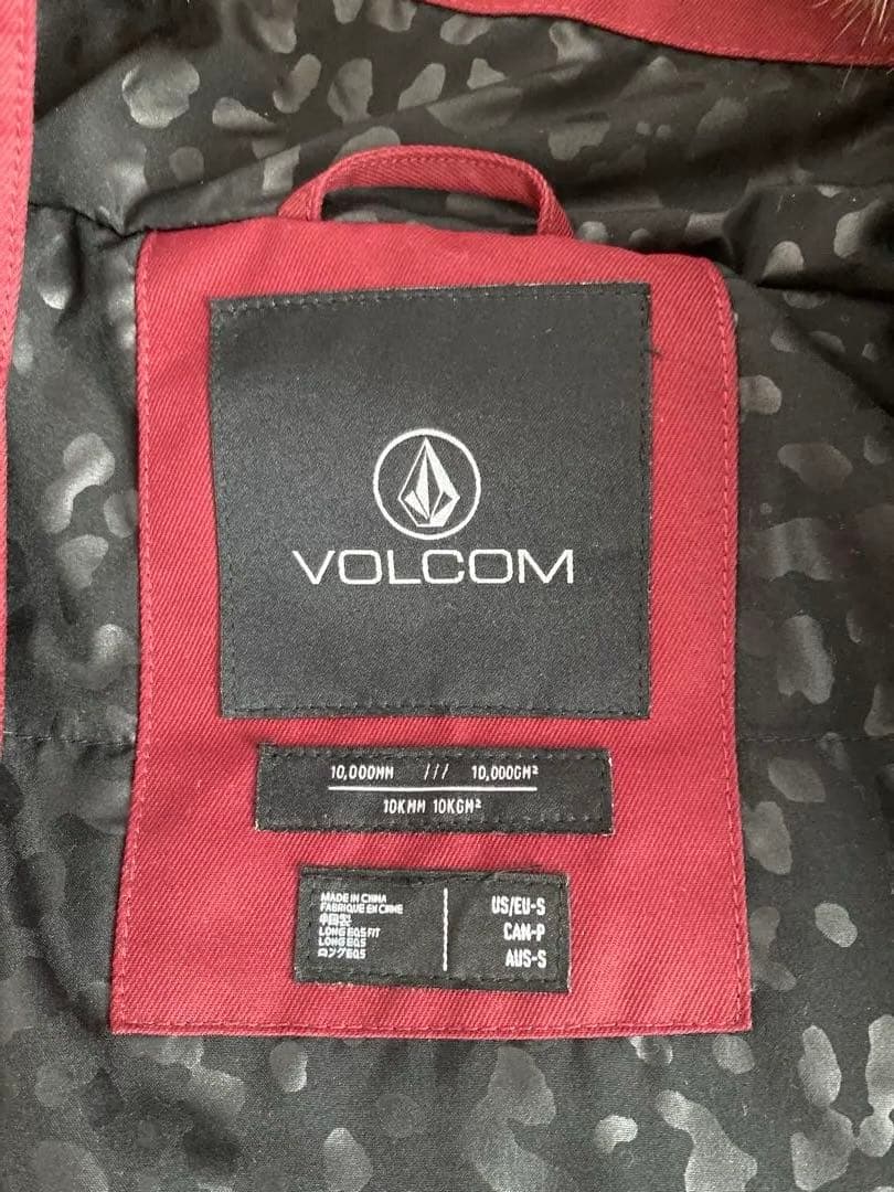 VOLCOM バーガンディ スノーボードウェア Mサイズ