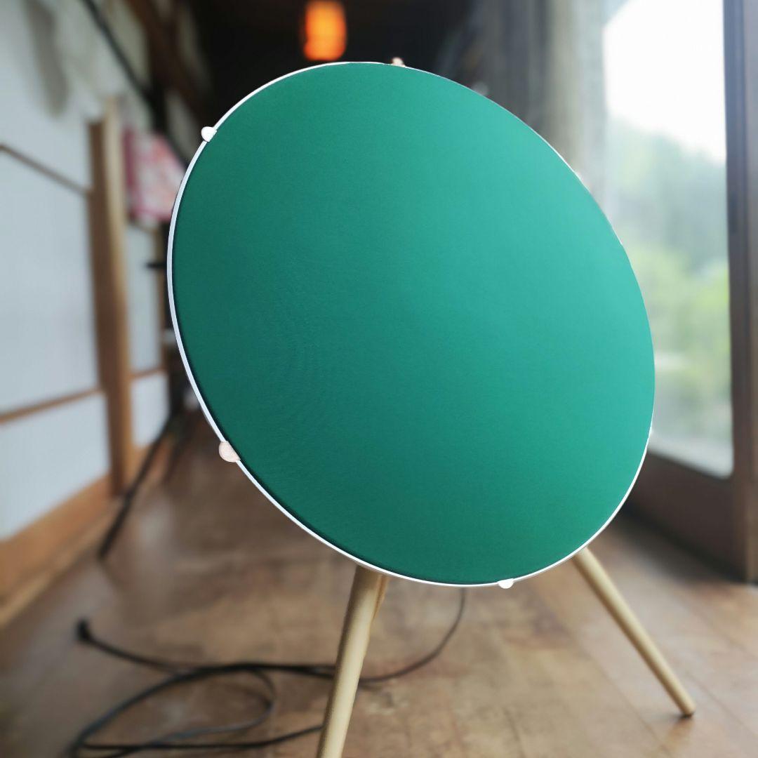 Beoplay A9 mkII 緑のカバーと壁掛けブラケット付