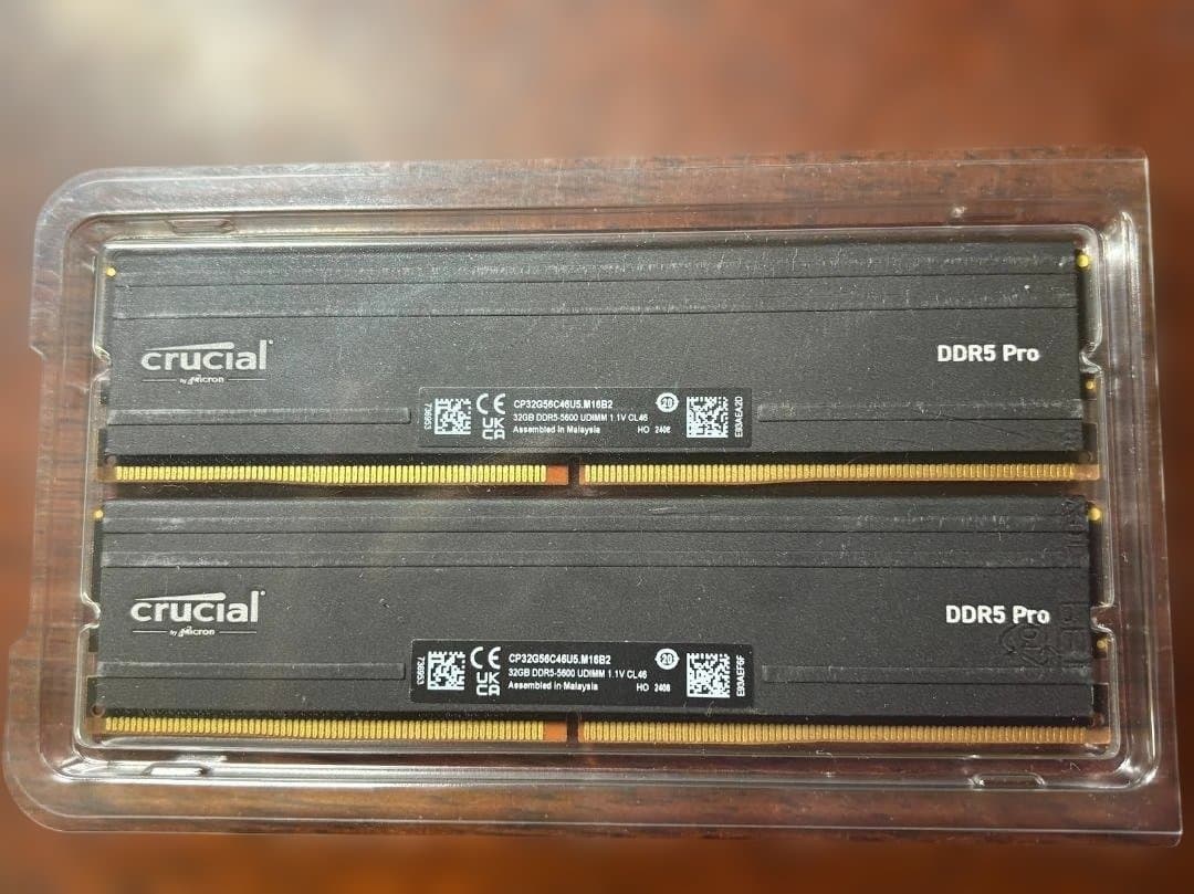 crucial DDR5 Pro (32gb*2枚 合計64gb)