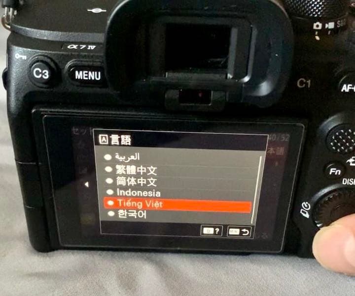 その他 Add languages Sony camera