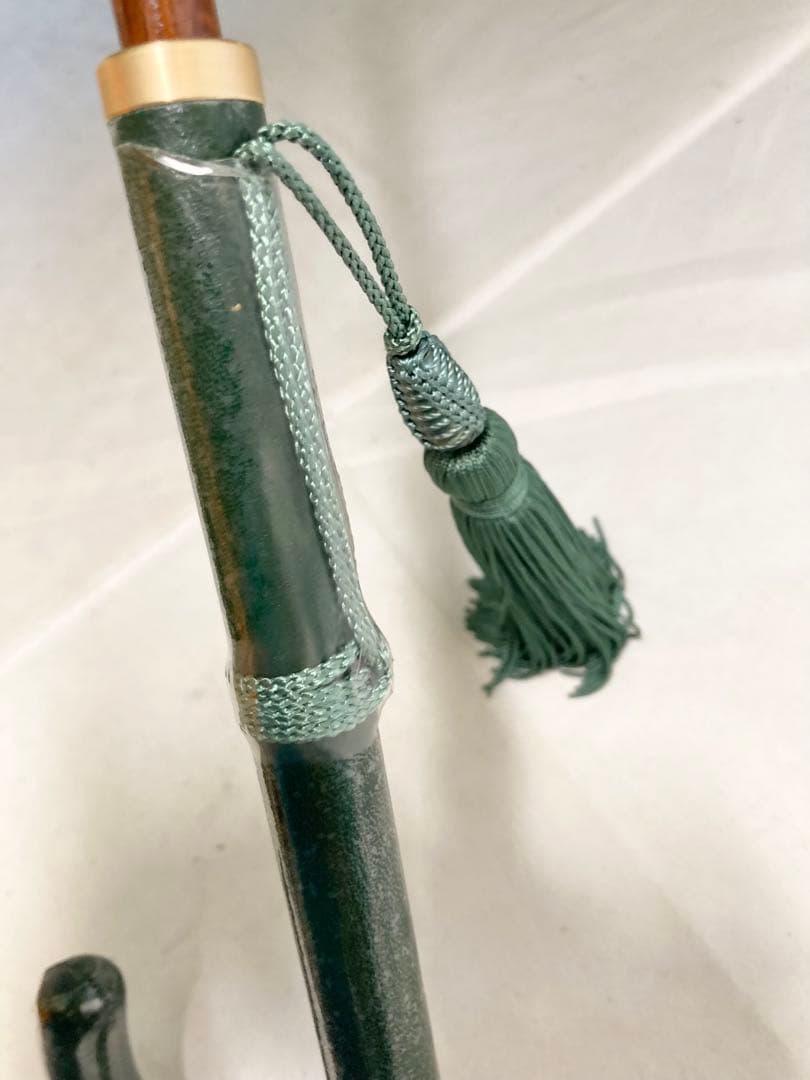 皇室御用達　前原光栄商店　16本骨　長傘　緑