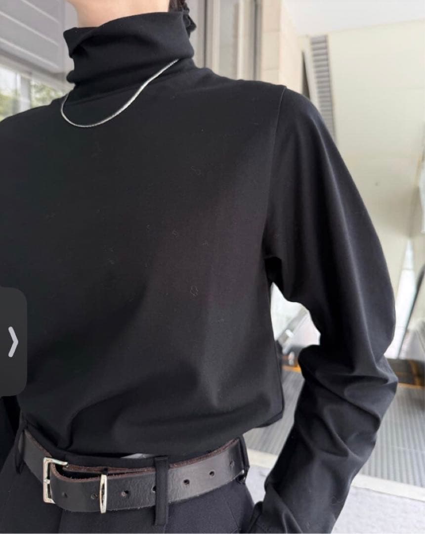 【新品未使用】LOEFFクレセントスリーブ タートルネック カットソー