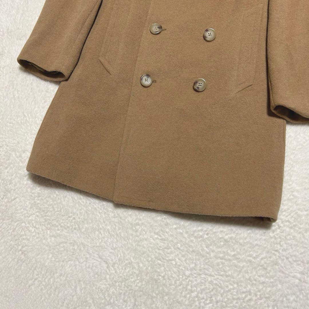 イタリア製 ポロバイラルフローレン キャメルヘア ダブルブレスト コート 52