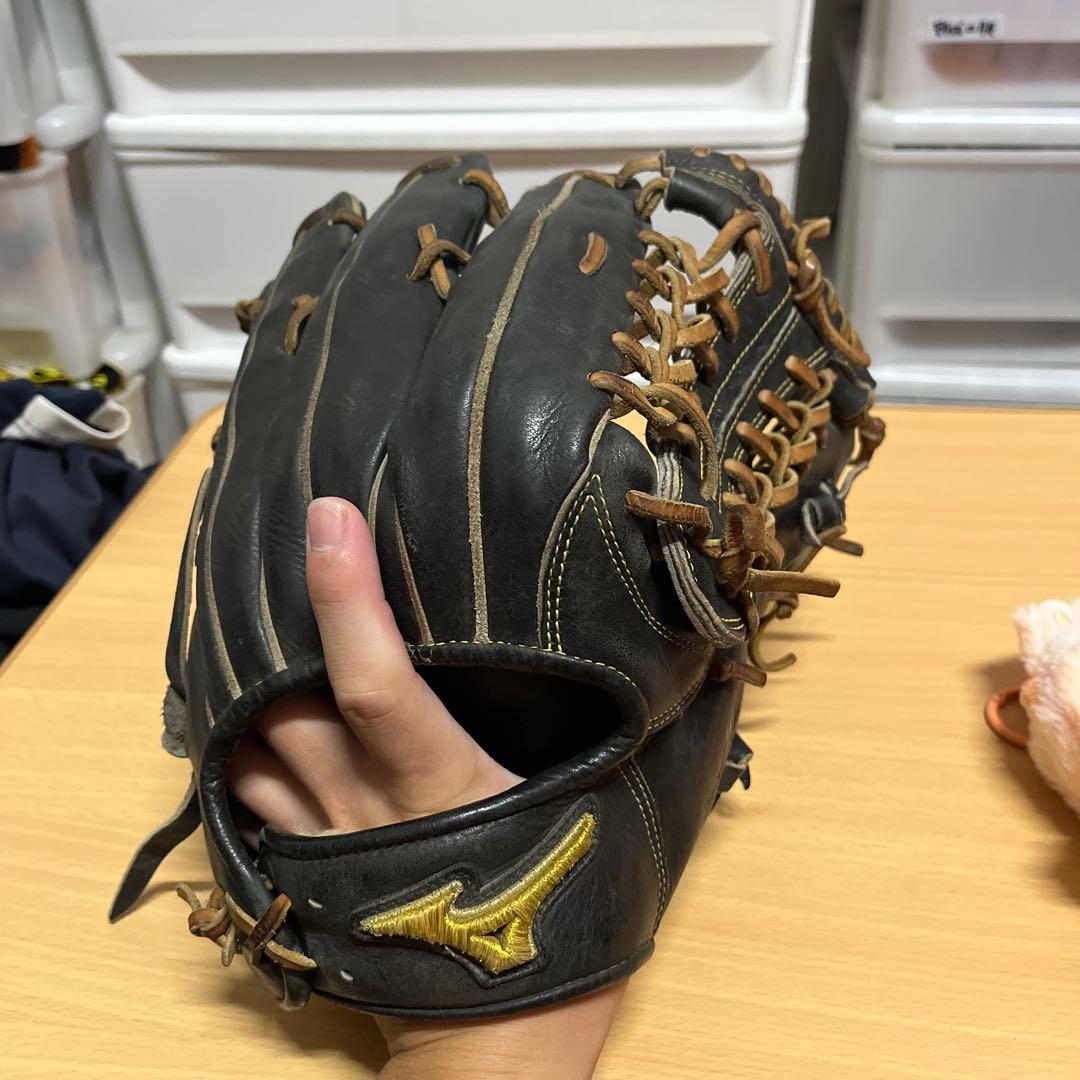 Mizuno 硬式グローブ 黒 右投げ用