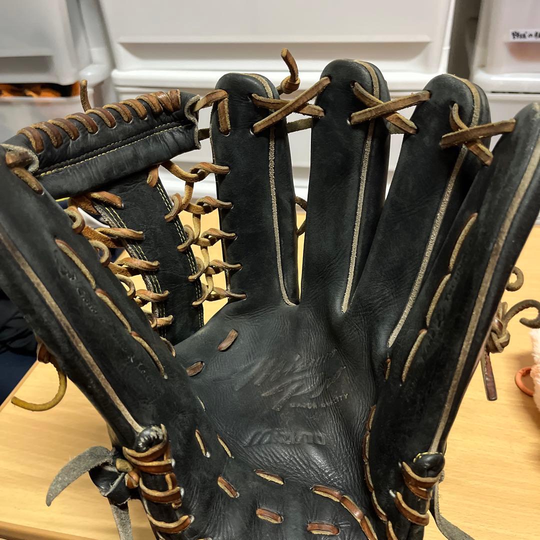 Mizuno 硬式グローブ 黒 右投げ用