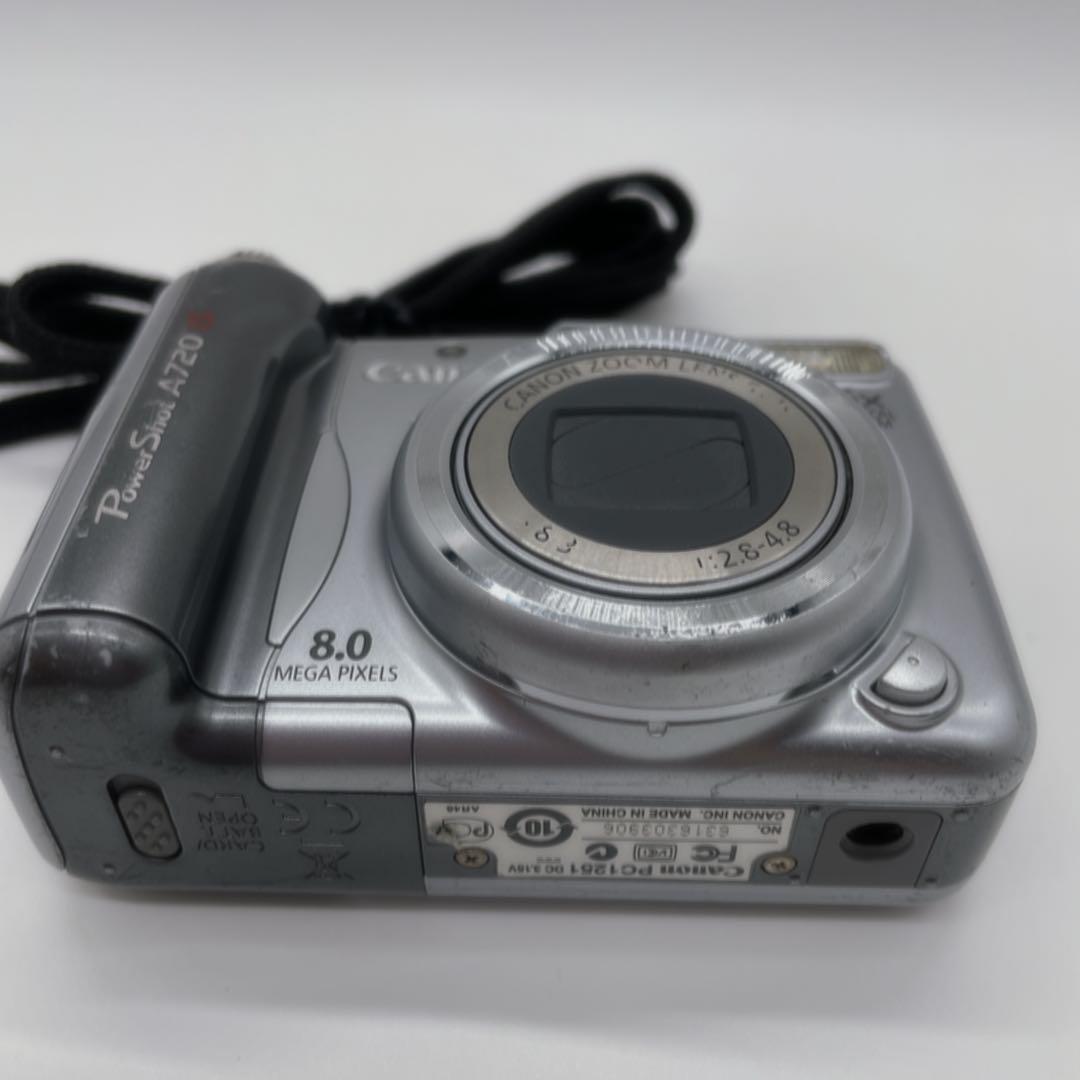 Canon キャノン　PowerShot A720IS シルバー　ガンメタ