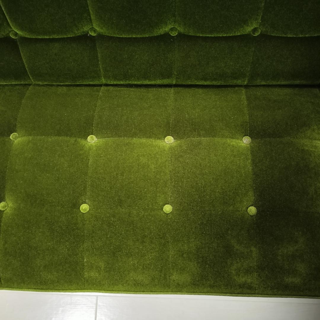 【カリモク60】 Kチェア ソファ 2人掛け モケットグリーン karimoku