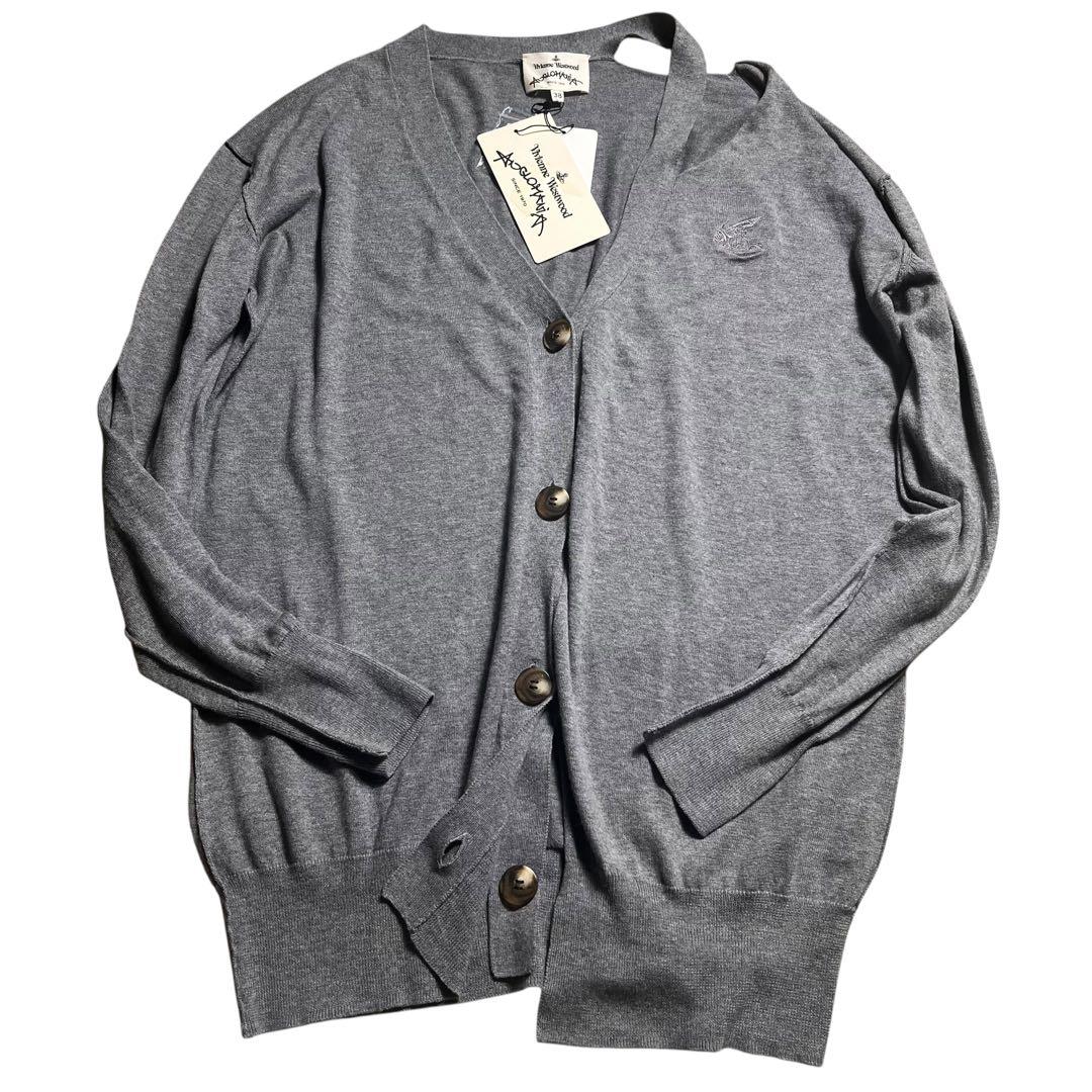 未使用タグ付き　ヴィヴィアンウエストウッド　アングロマニア　カーディガン　グレー