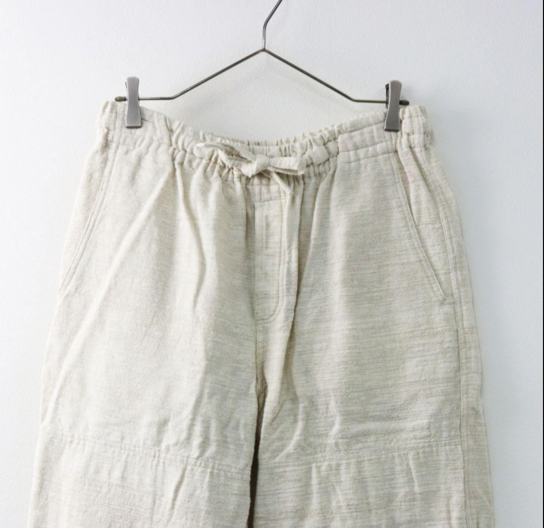 うさとの服　生成り　ワイドパンツ