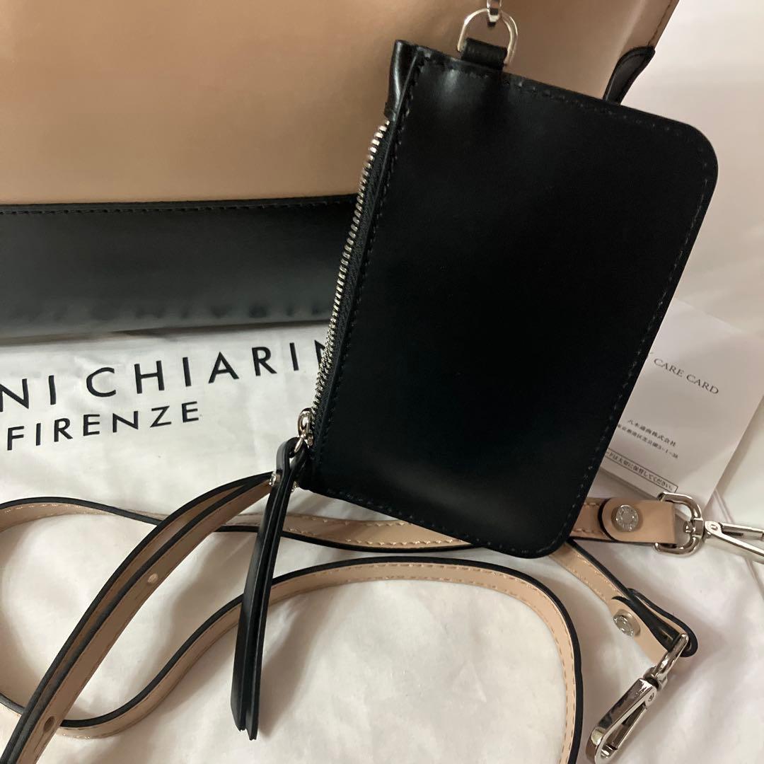 SALE‼️GIANNI CHIARINI トートバッグ ベージュ/ブラック