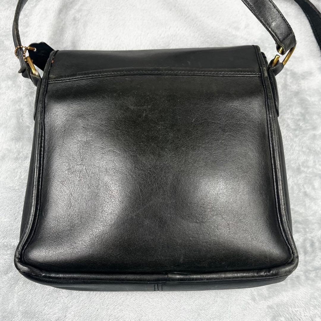 OLD COACH ショルダーバッグ 斜め掛け◎ ターンロック ブラック 黒