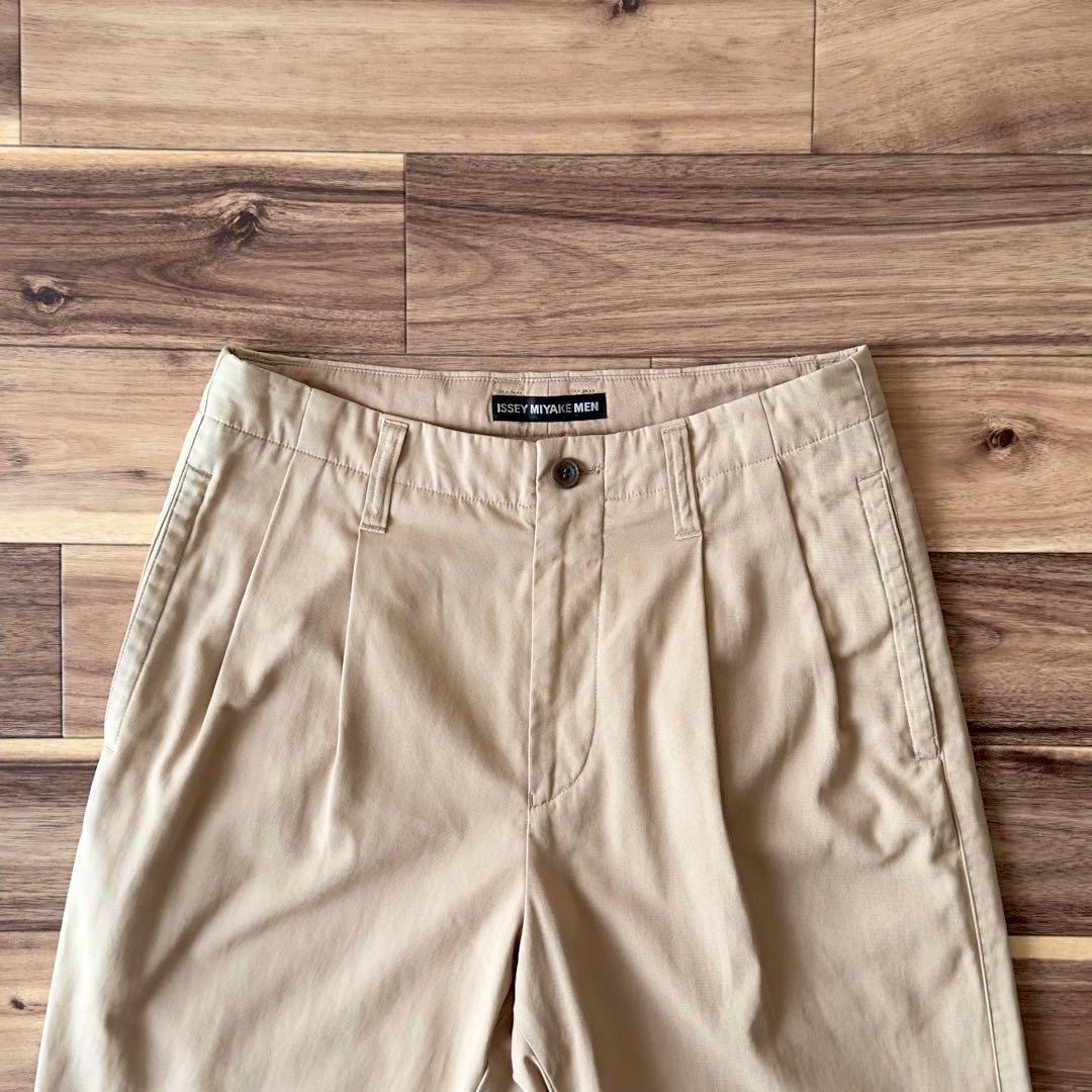 ISSEY MIYAKE MEN 2タック チノパンツ スラックス サイズS