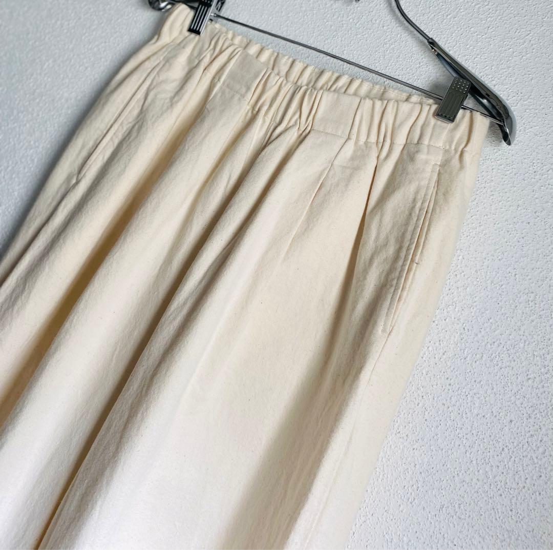 kagure かぐれ コットンデニムイージーパンツ ナチュラル 日本製