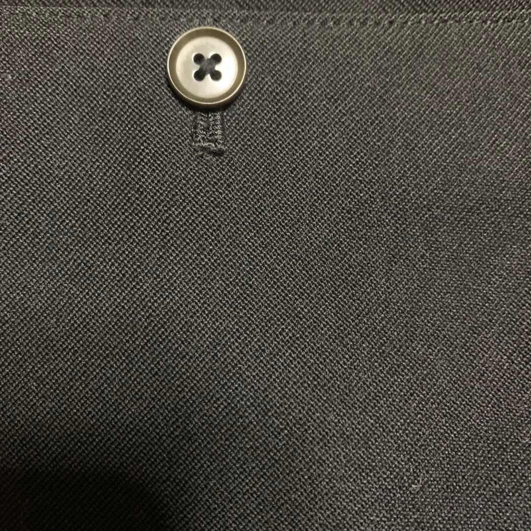 Ys for men ブラック スラックス　ウールギャバジン