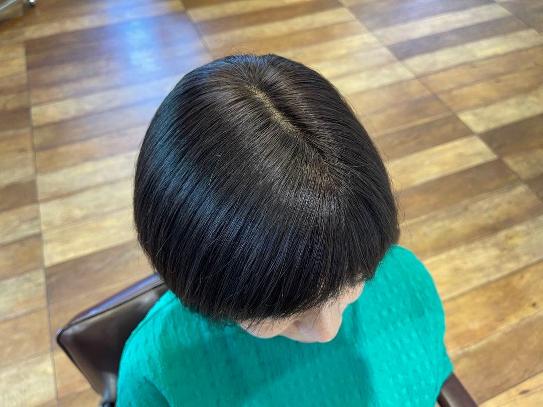 人毛ブラウン100%レミー毛ウィッグソムリエバランス調整済み部分ウィッグ