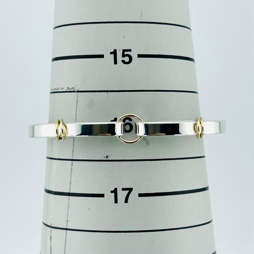 【美品】希少　TIFFANY&Co. フック　コンビ　バングル 273