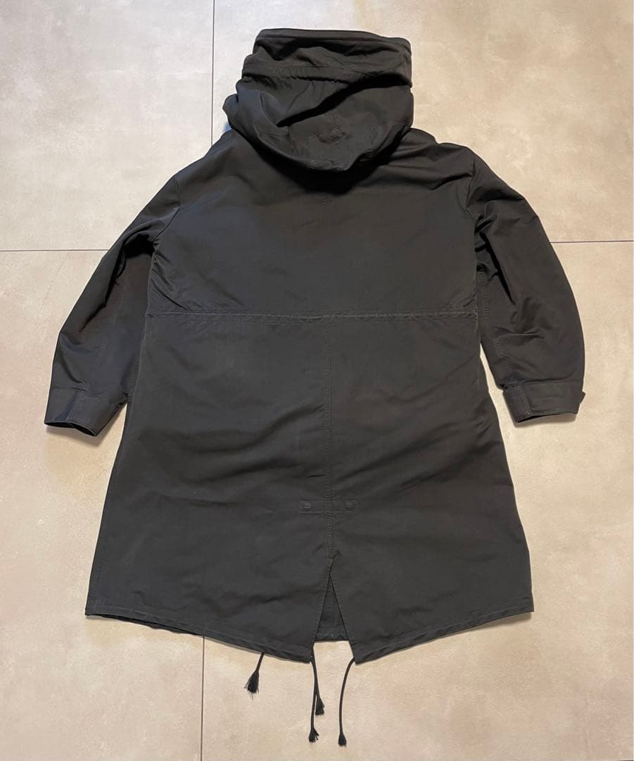 THE RERACS リラクス18AWロングモッズコート ライナー付3way黒