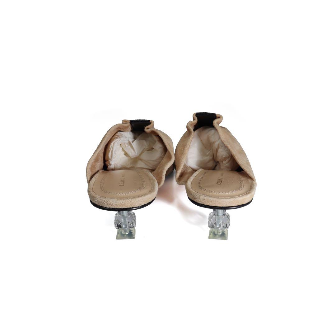 Celine セリーヌ フィービー ヒール パンプス クリスタル ミュール 靴