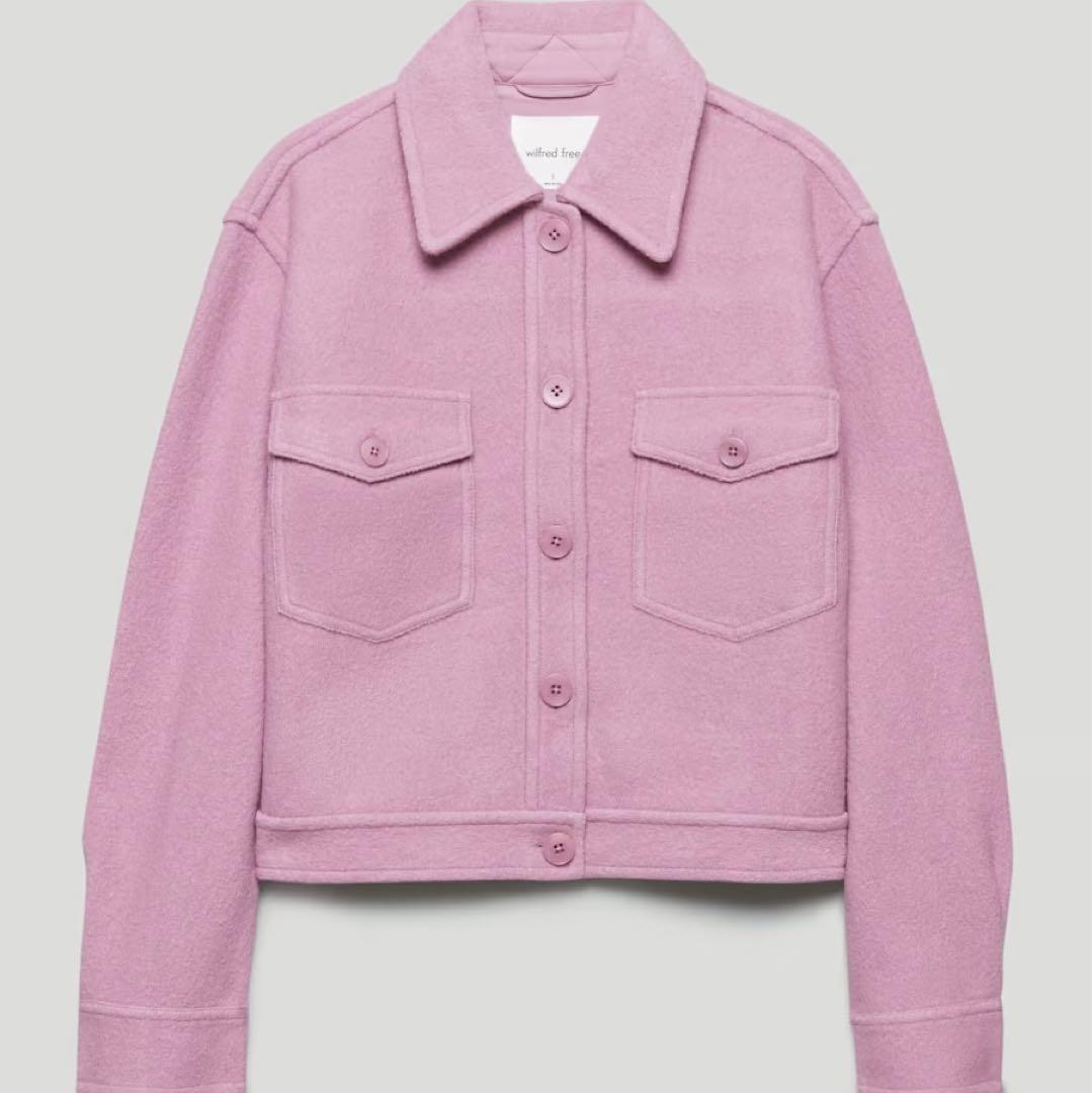 Aritzia WILFRED FREE メリノウール100% シャツジャケット