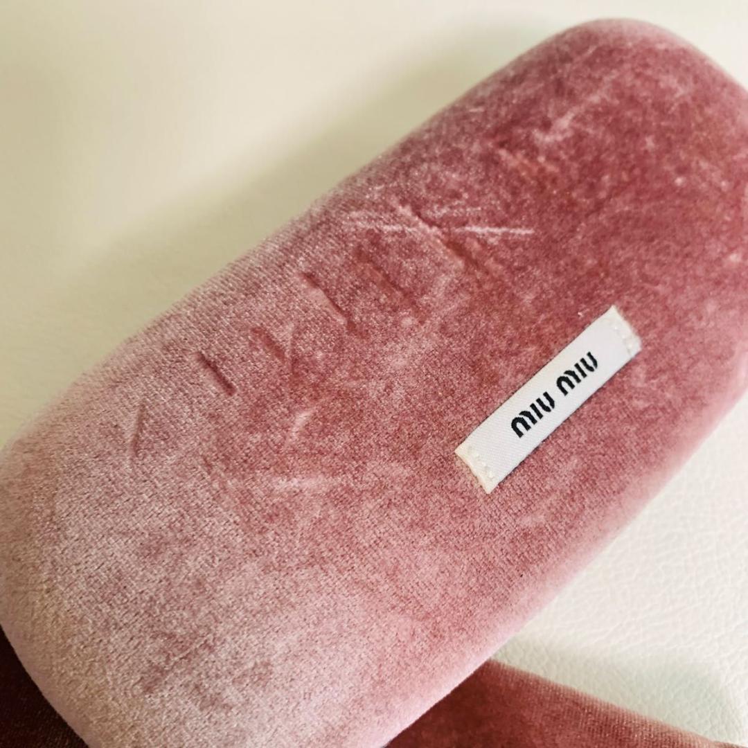 ミュウミュウ サングラス SMU69U べっ甲 柄 ラウンド ラインストーン