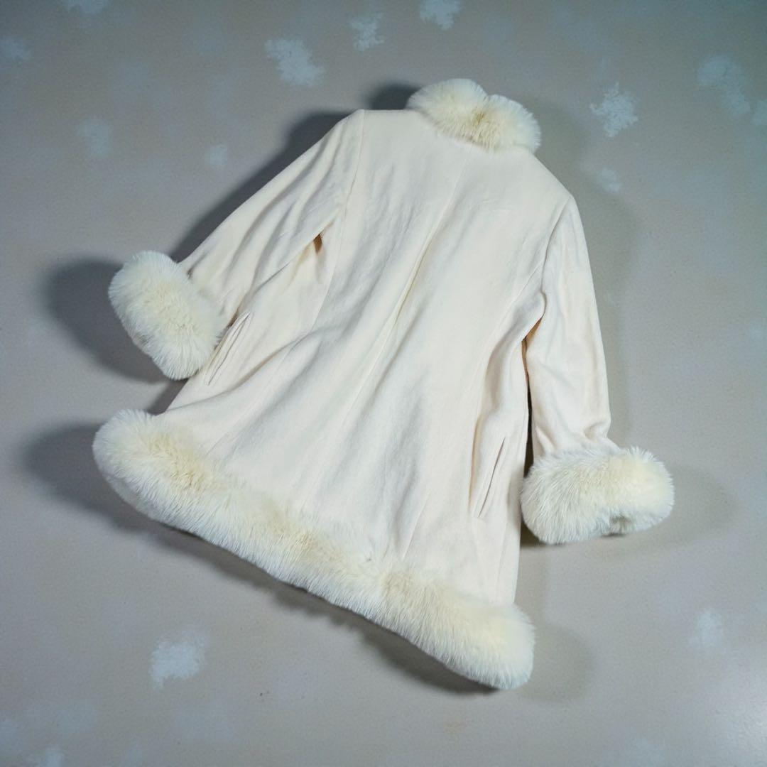 Marvin Richards ビンテージホワイトフォックスファーロングコート