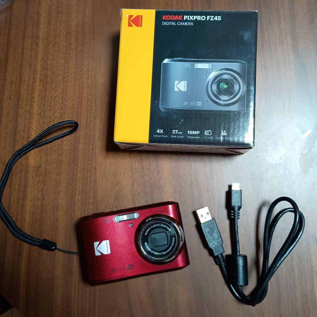 Kodak PIXPRO FZ45 レッド コンパクトデジタルカメラ