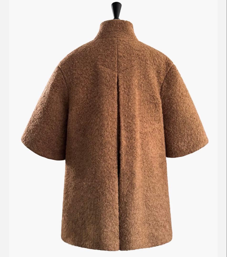 shellerシェリエclassical cape like coatキャメル