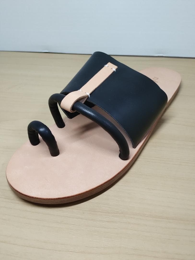 någonstans サンダル アシンメトリー 38 ブラック ナゴンスタンス