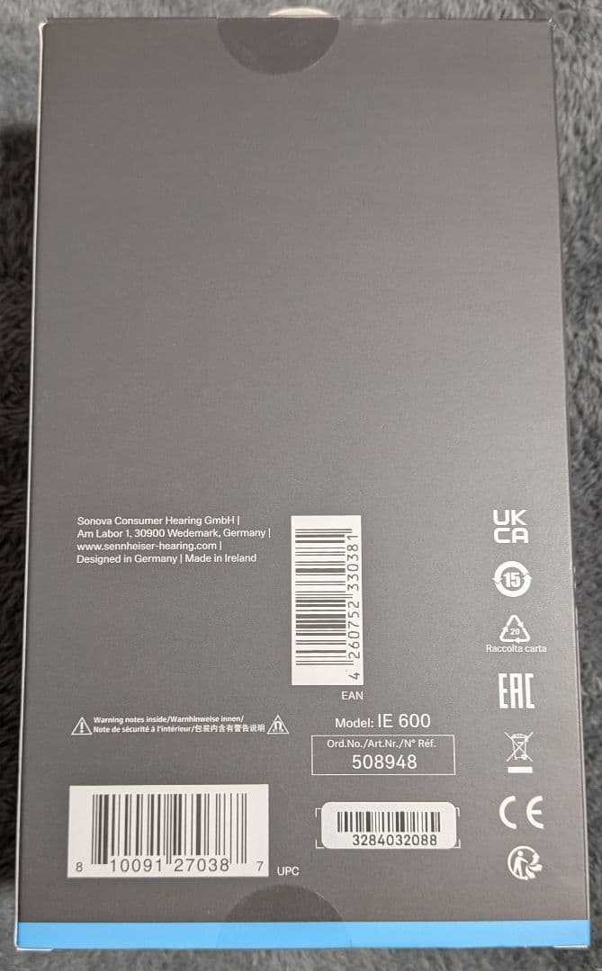 SENNHEISER IE 600 有線イヤホン MMCX
