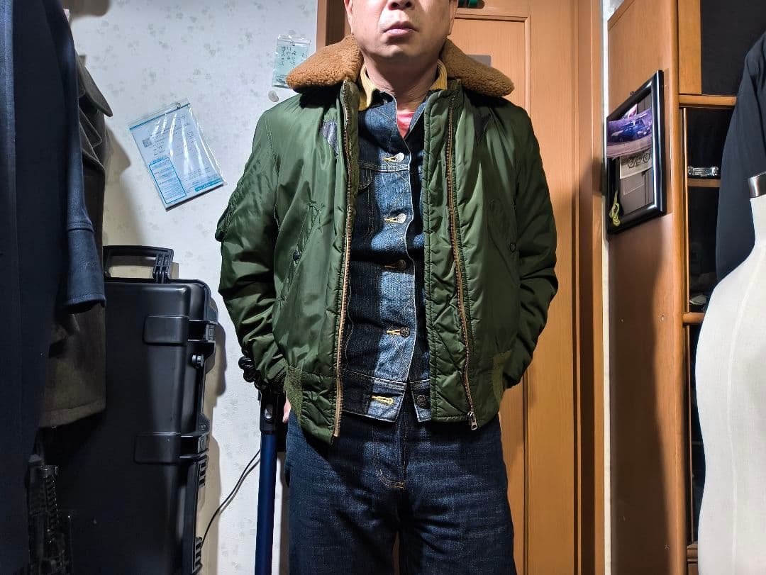 Made in usa アルファB-15 38くらい