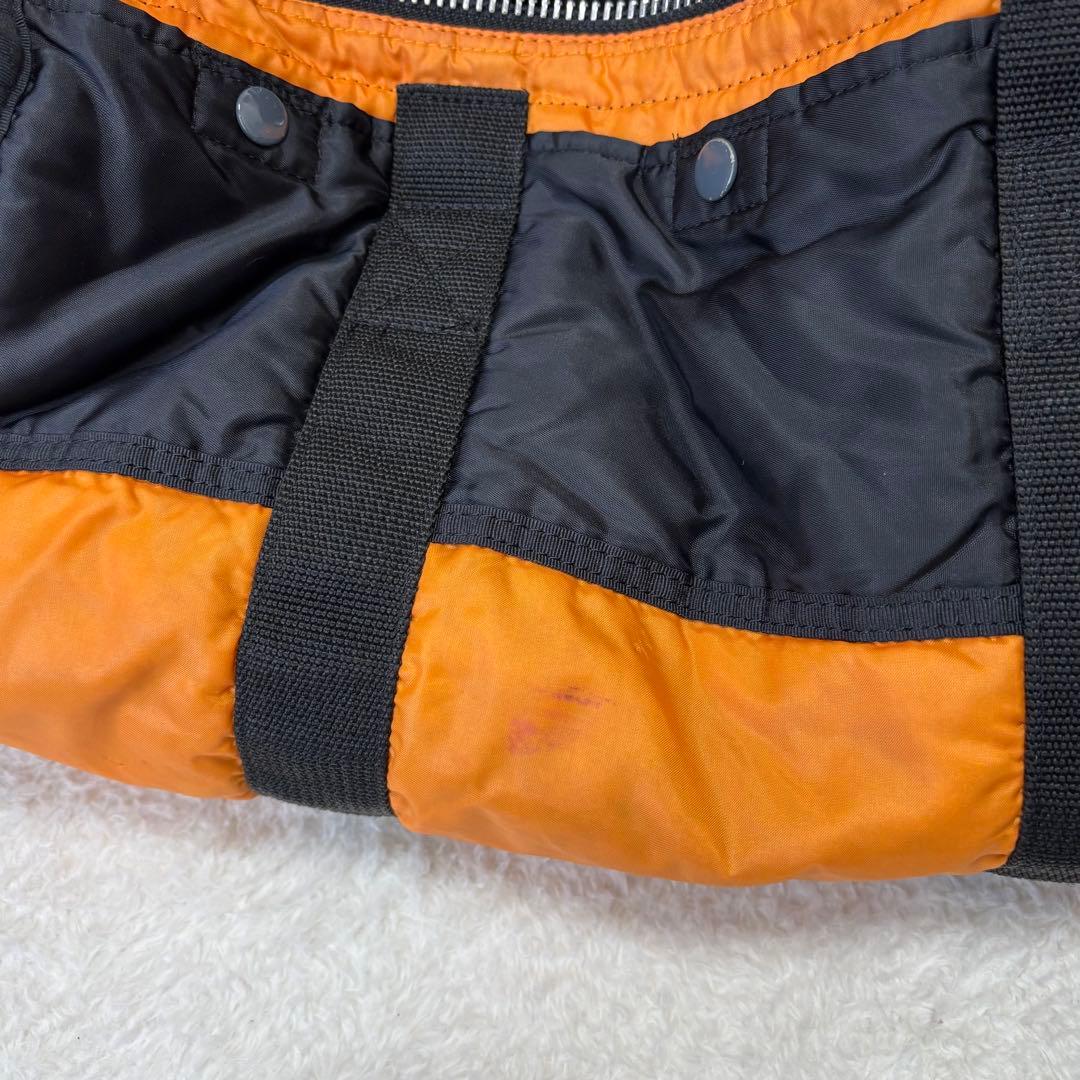 PORTER タンカー　2way ダッフル　ドラム　ボストンバッグ　裏地汚れ有