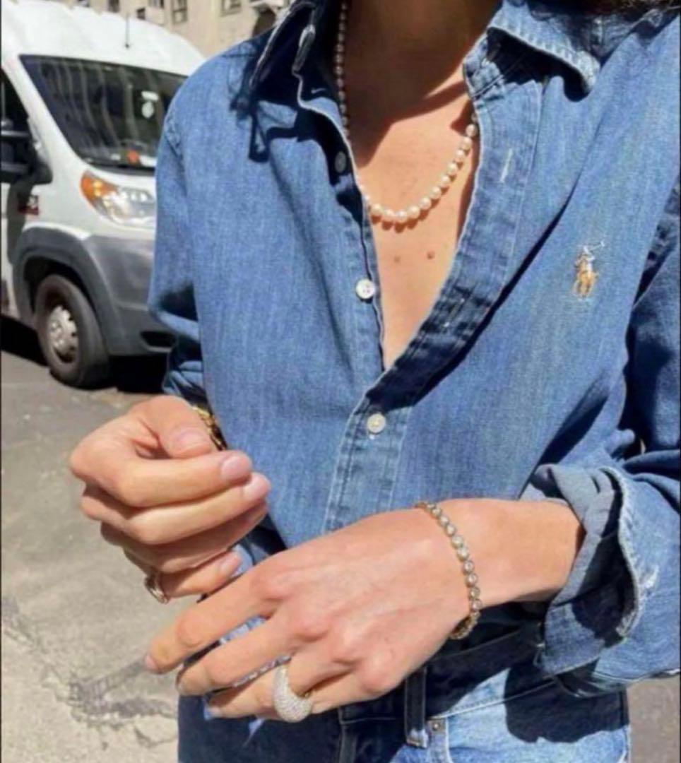 【未使用級✨】ポロラルフローレン即完売ダンガリーシャツデニムシャツマルチポニー