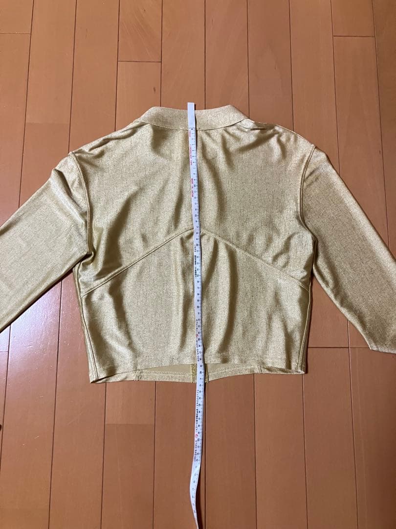 CHANEL ゴールド クロップドジャケット S