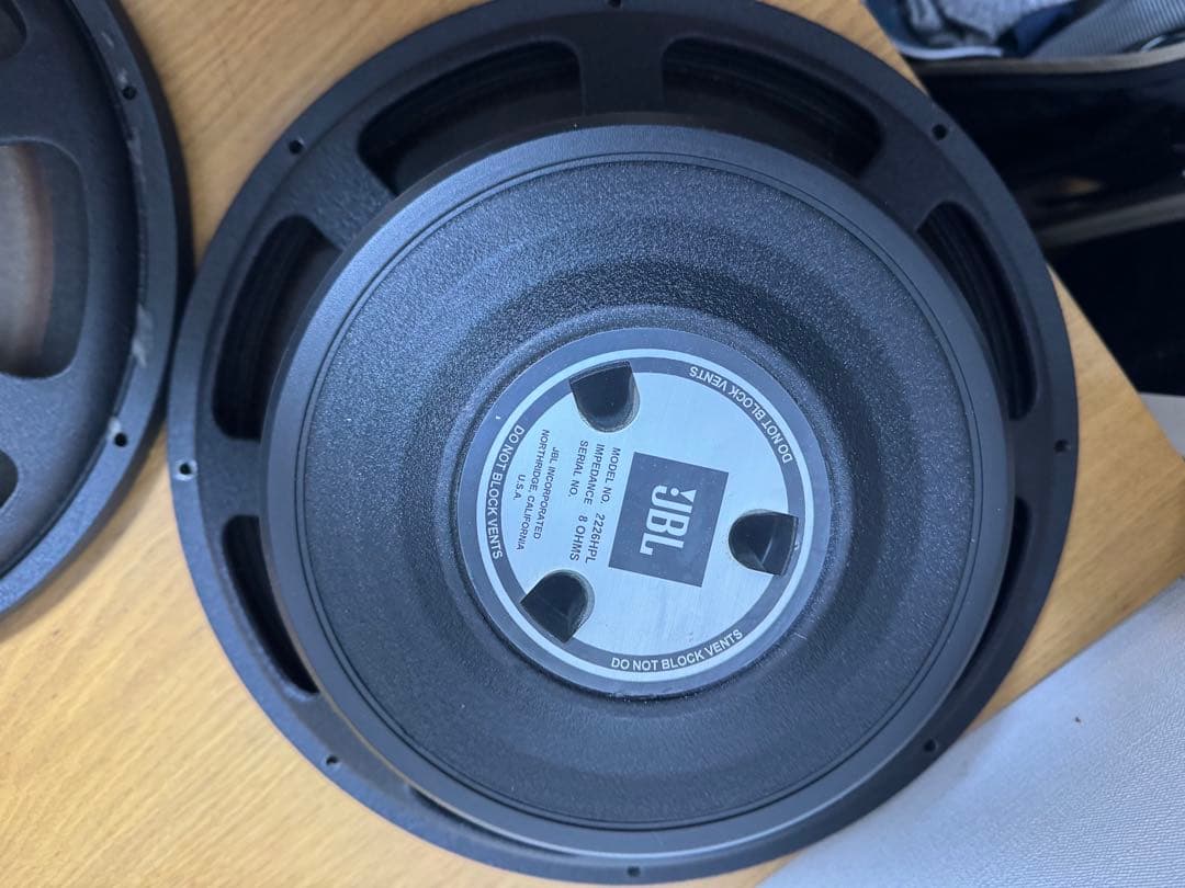 JBL 2226HPL ペア　38cm 15インチ　ウーファー　スピーカー