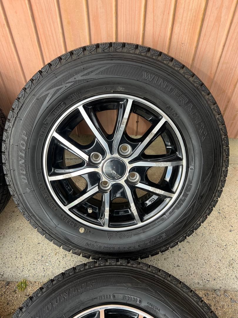 国産　2024年製　スタッドレス　145/80R12 4本　キャリー　ハイゼット