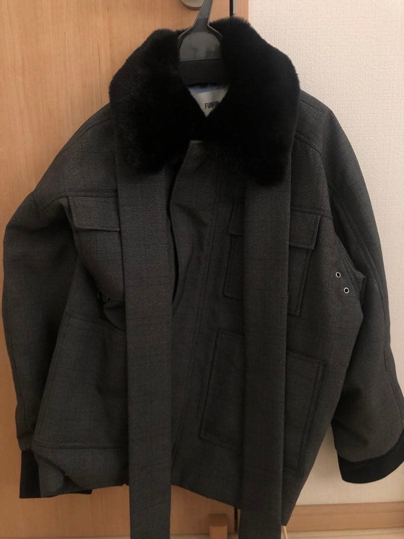 【新品タグ付き】FURFUR パデットボウタイワークブルゾン