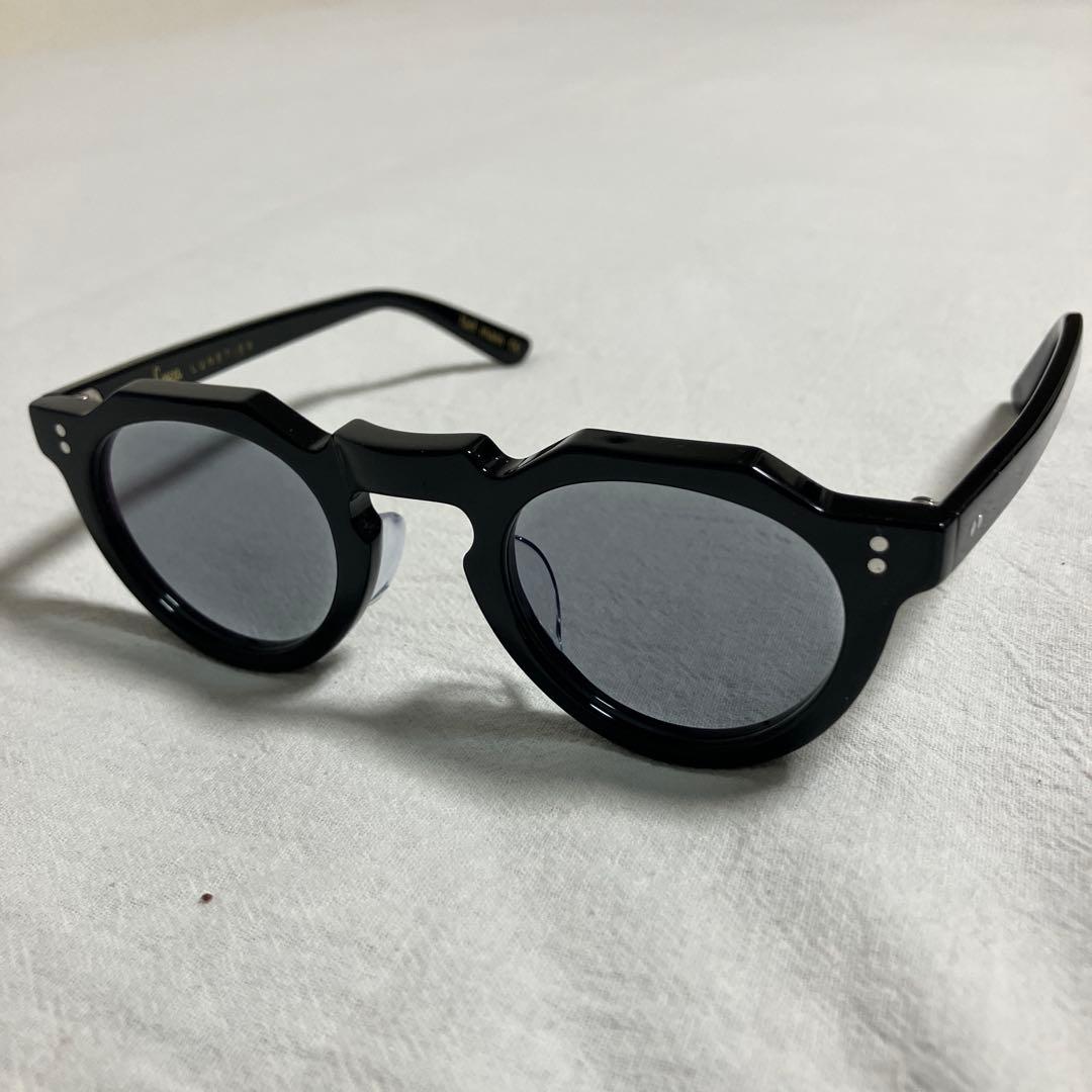 レスカ/ピカ ブラック44□26 度なしグレー調光レンズ【ノーズパッドカスタム】