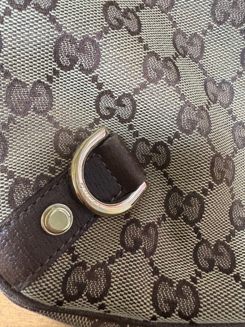 正規品GUCCI 130738 アピー GGキャンバス ハンドバッグ