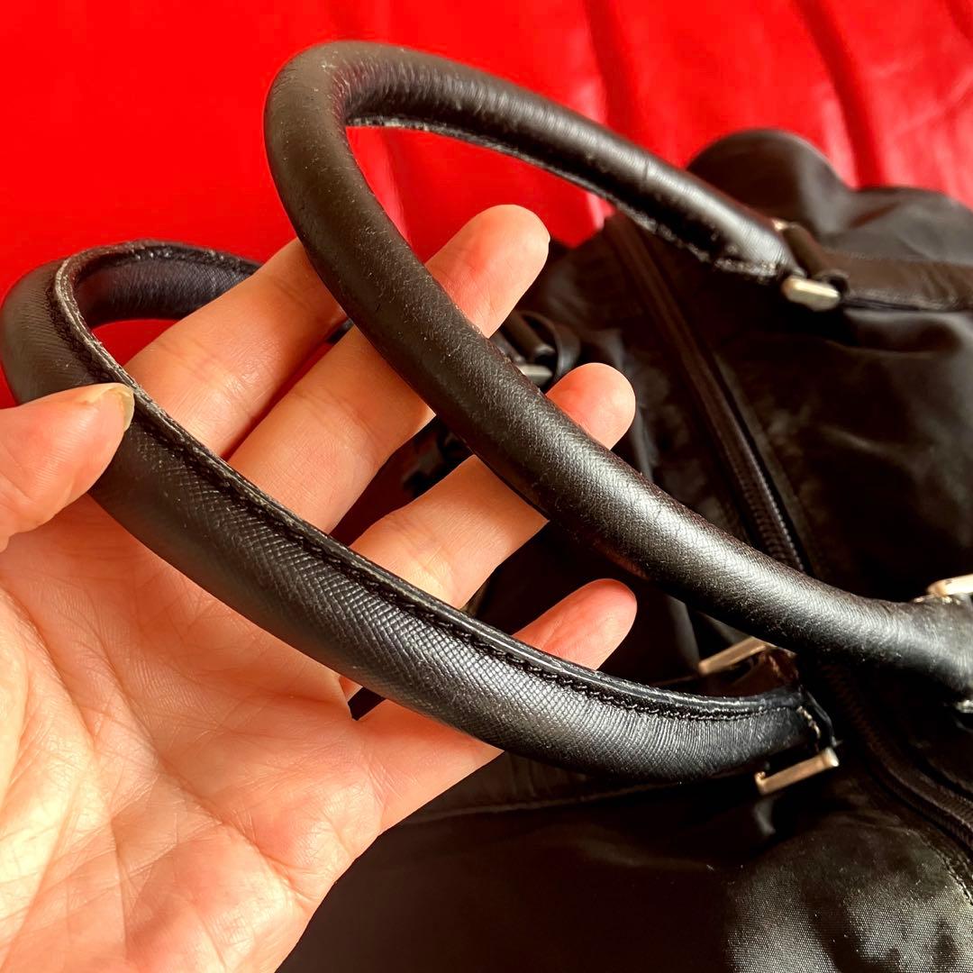 PRADA 三角ロゴプレート　ナイロン　2way ボストンバッグ　旅行鞄　プラダ