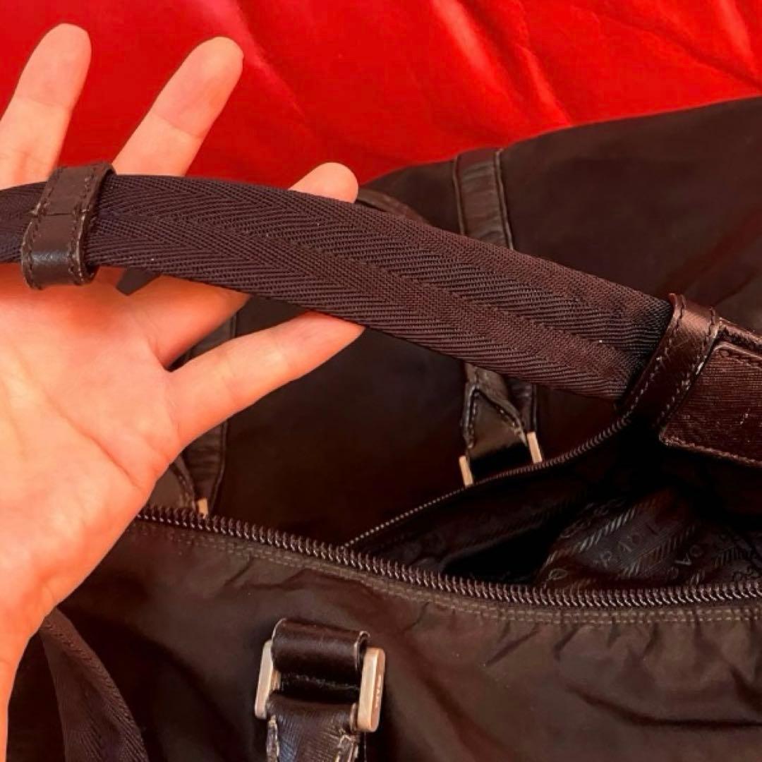 PRADA 三角ロゴプレート　ナイロン　2way ボストンバッグ　旅行鞄　プラダ
