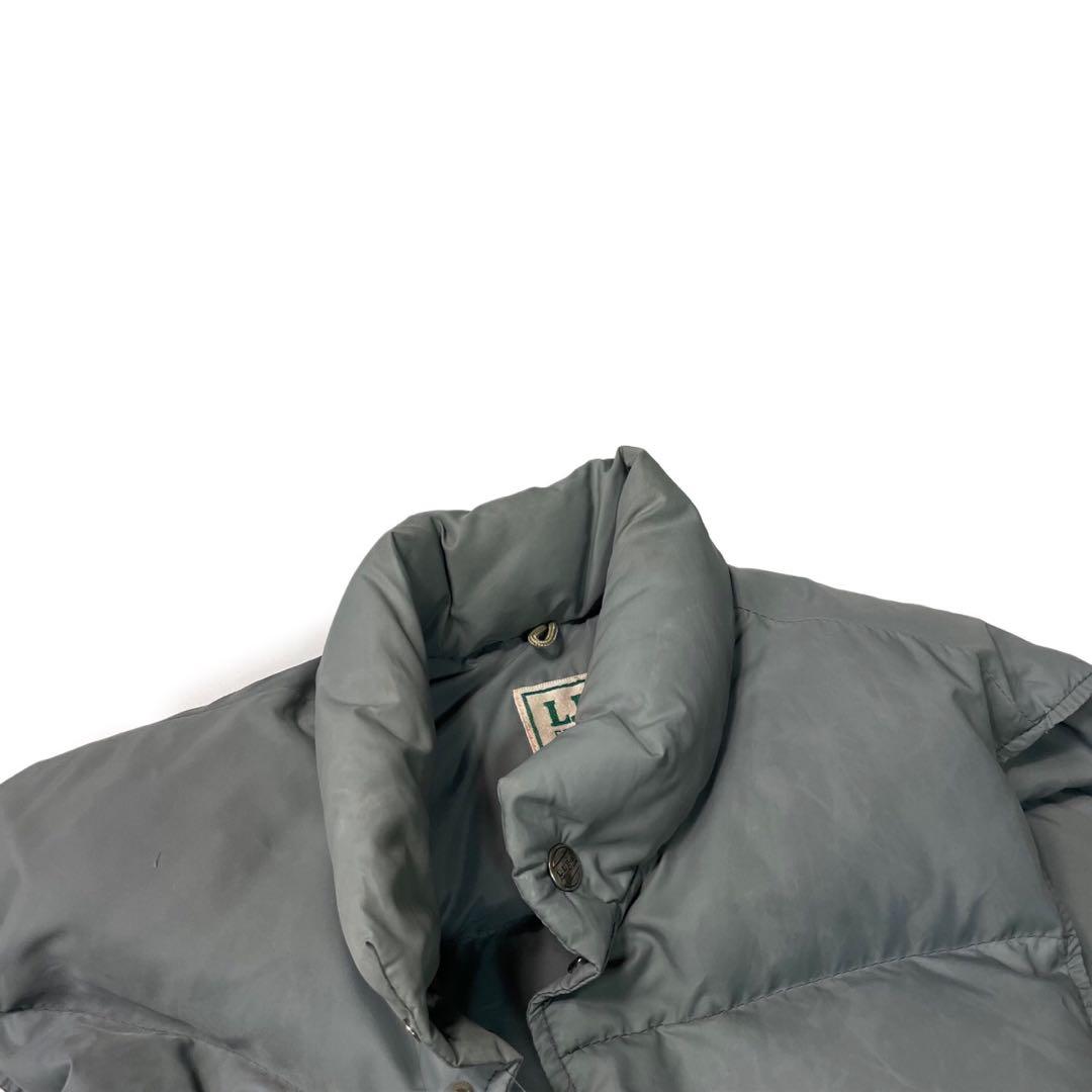 80’s L.L.Bean ダウンベスト 縦型ポケット 希少カラー グレー