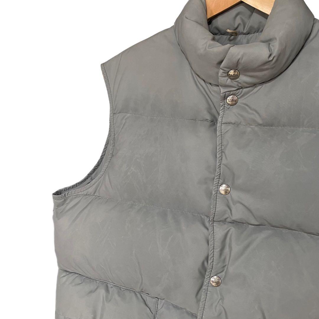 80’s L.L.Bean ダウンベスト 縦型ポケット 希少カラー グレー