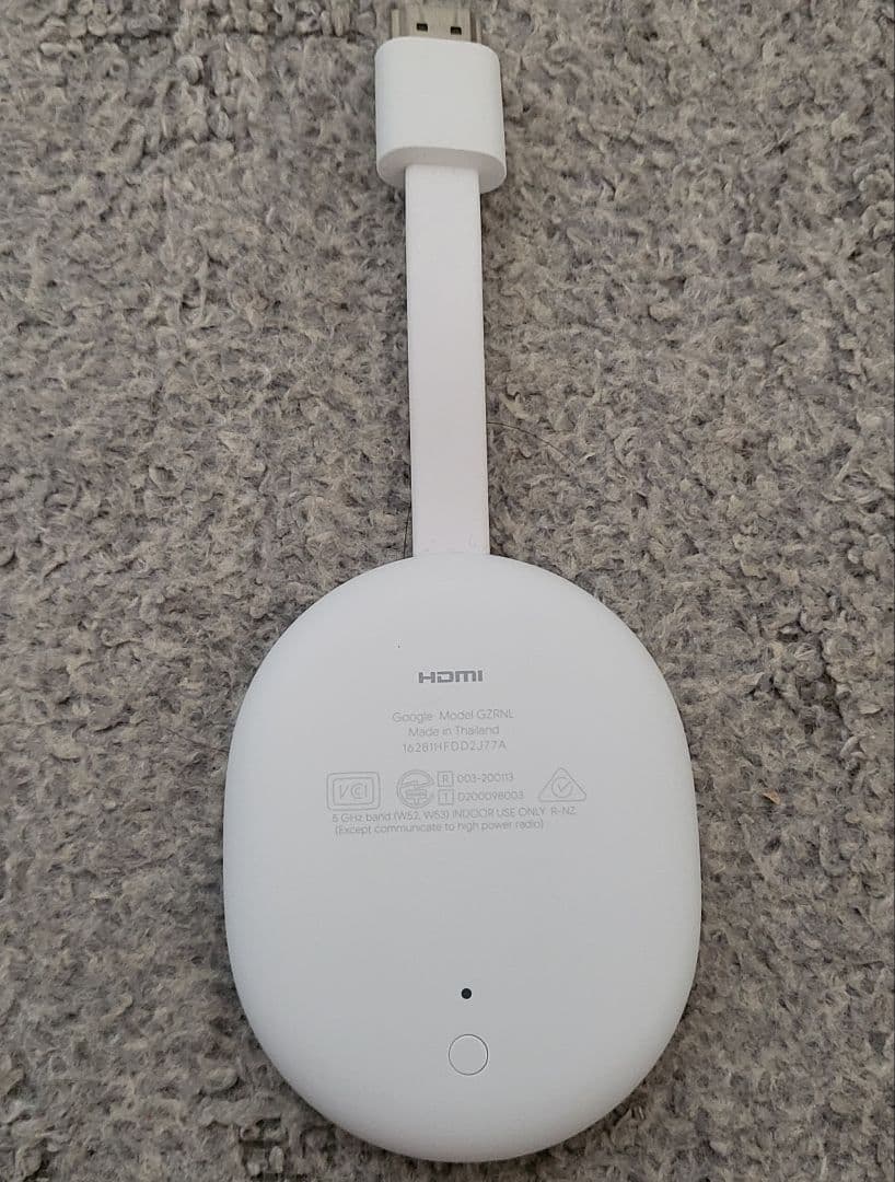 Google Chromecast GZRNL 4K リモコン付