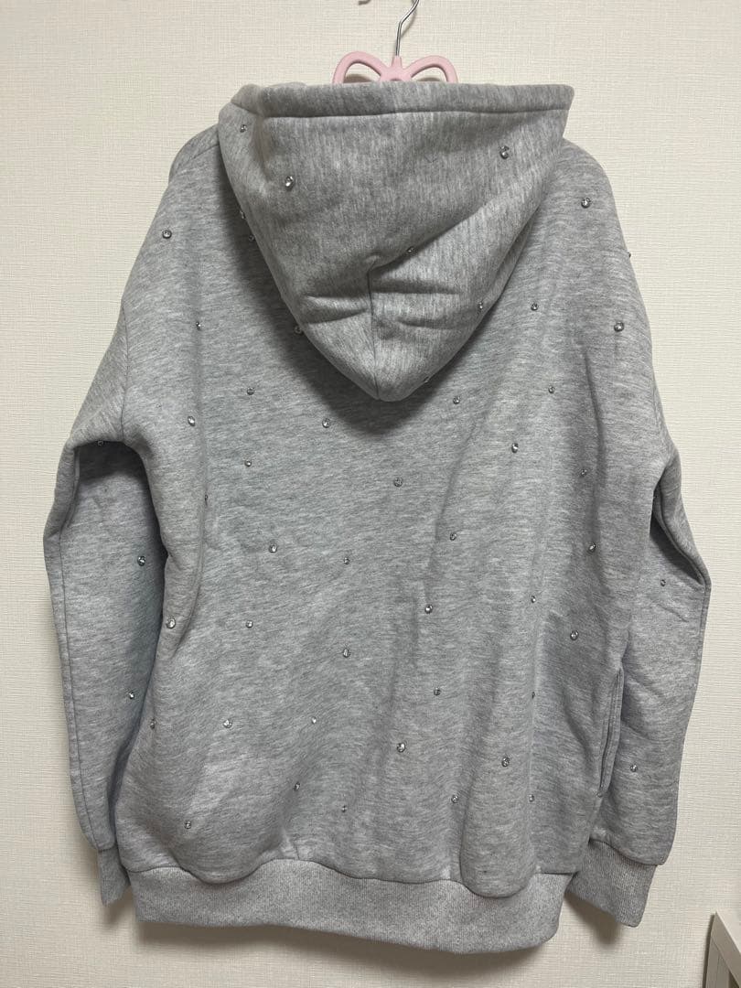 新品　ダーリッチDarich DDロゴビジュージップパーカー グレーF