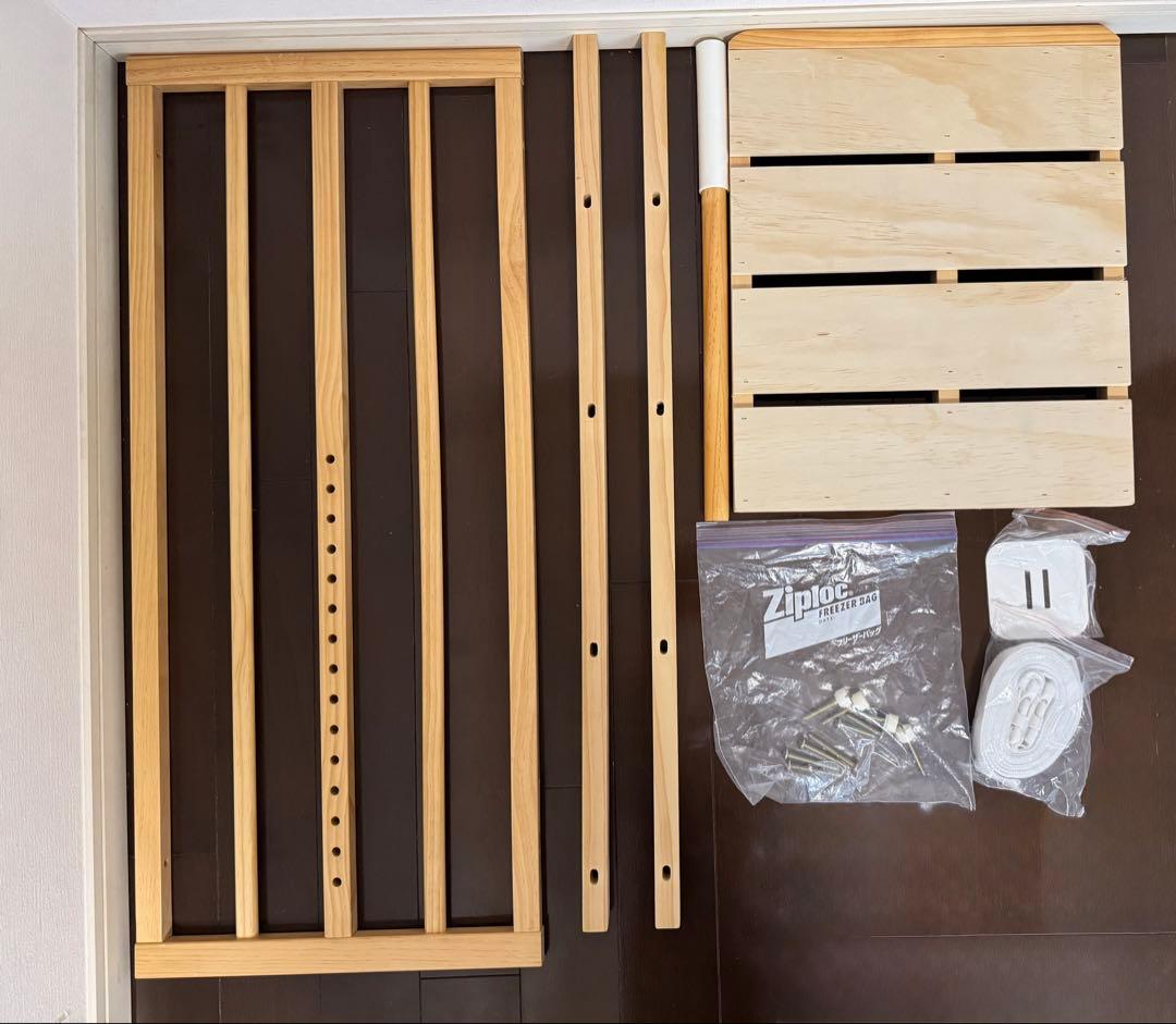 ♡組み立て不要♡そいねーるムーブ＋ロング ベビーベッド♡ベッドガード付き