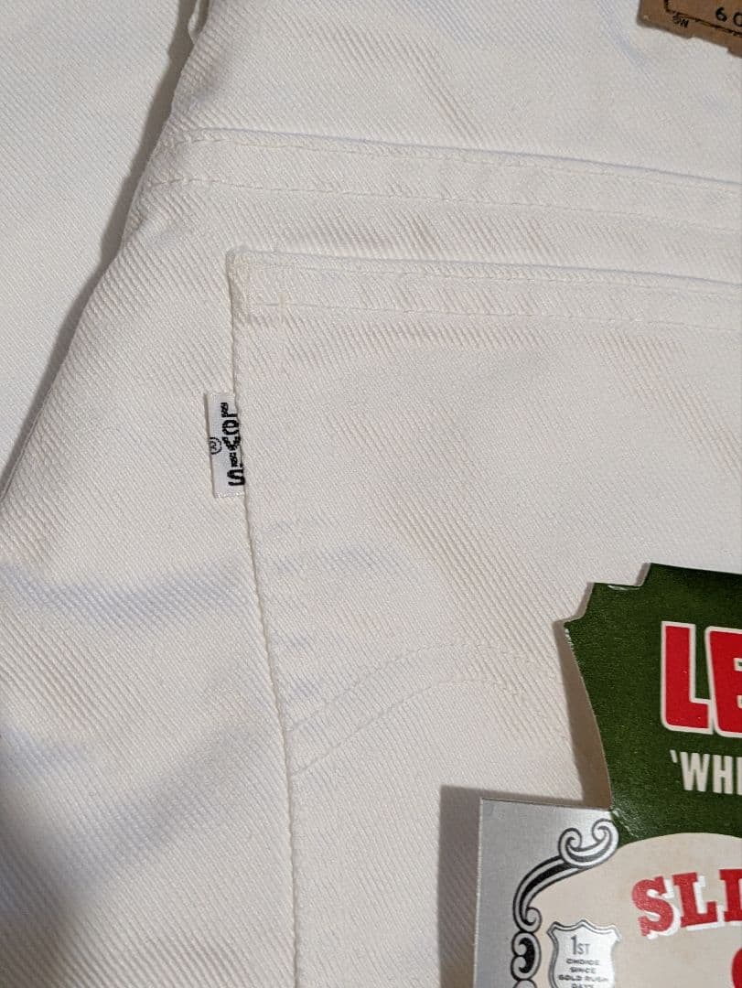 80s リーバイス　606 ホワイトデニム　ホワイトリーバイス　W31