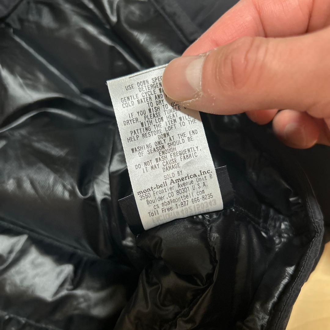 【mont-bell】モンベル定番ダウンベスト黒L美品