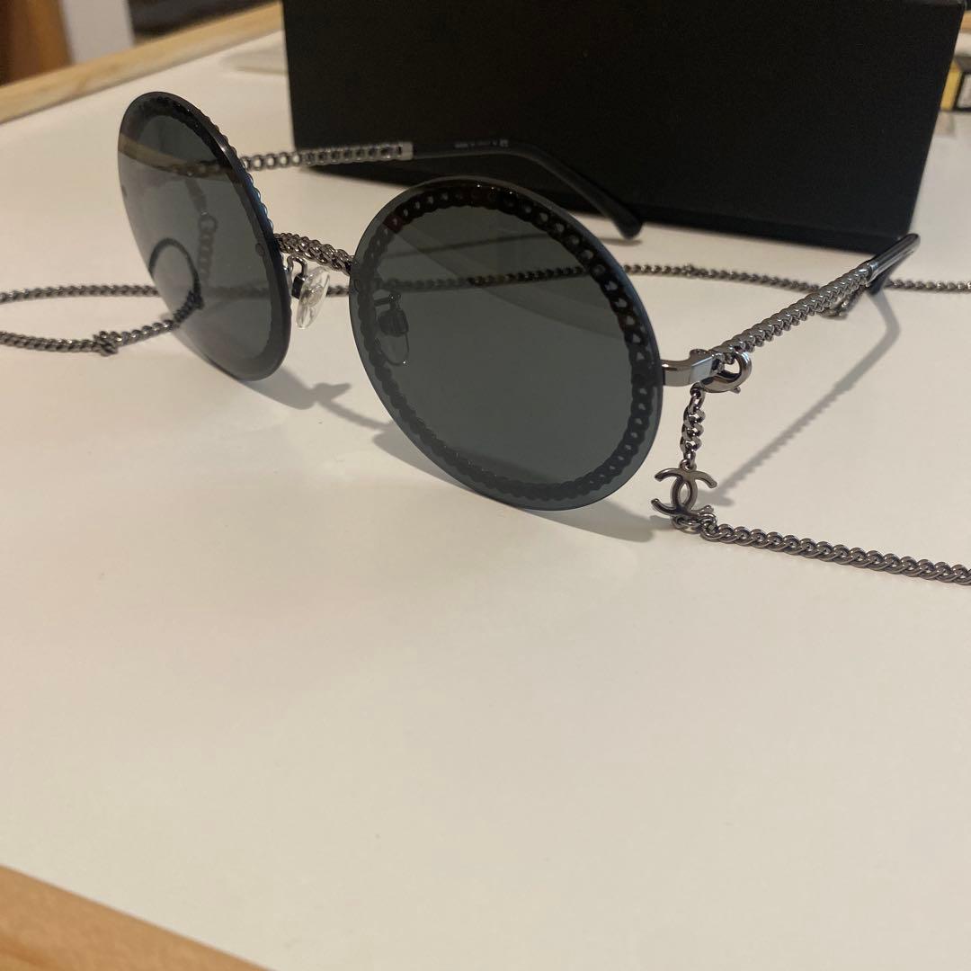 CHANEL チェーン　サングラス　4245