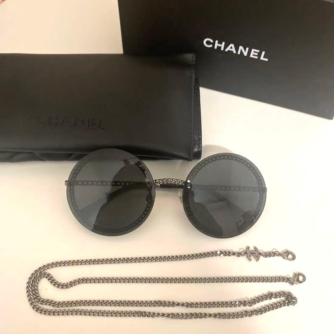 CHANEL チェーン　サングラス　4245