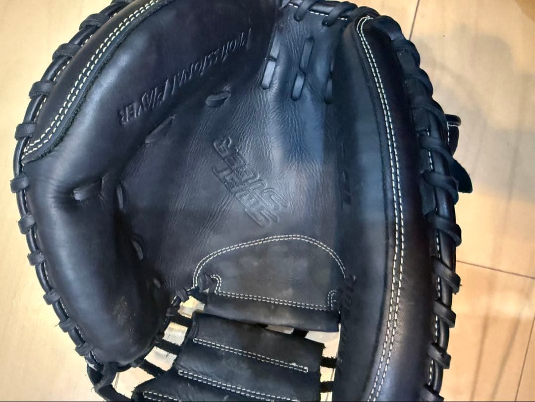 キャッチャーミット　黒　ZETT軟式